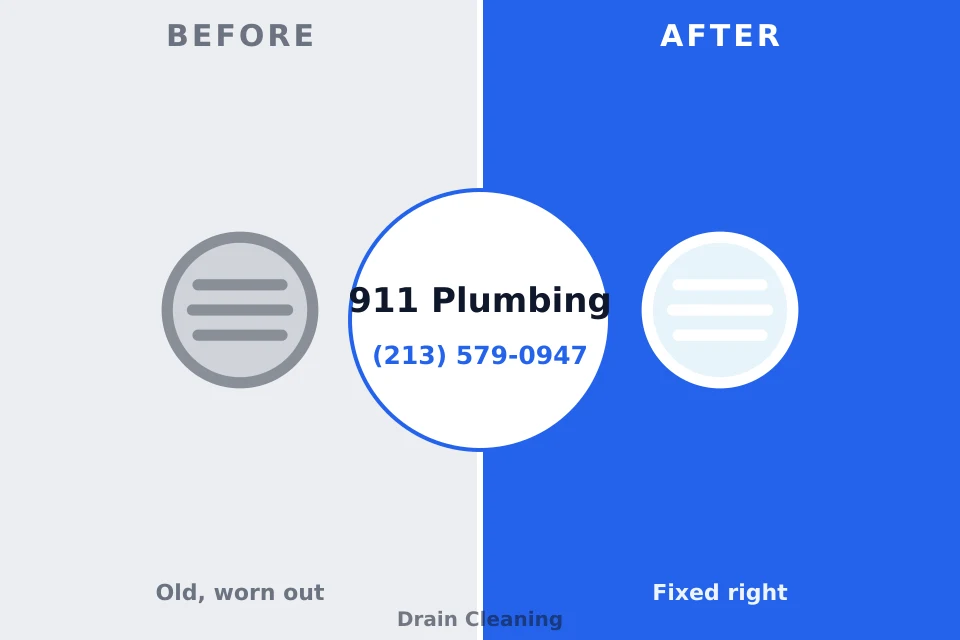 Before and after: plumbing repair Frankfort Square, IL